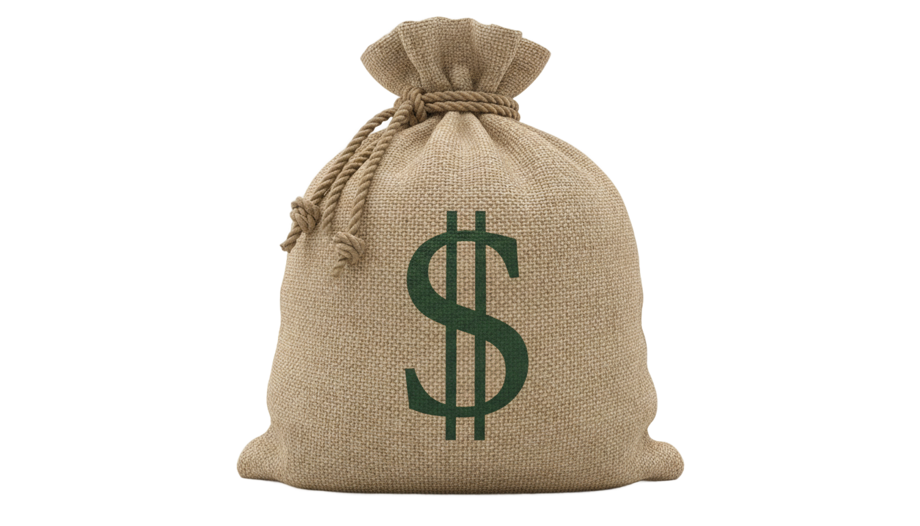 cash bag png PNG transparent background