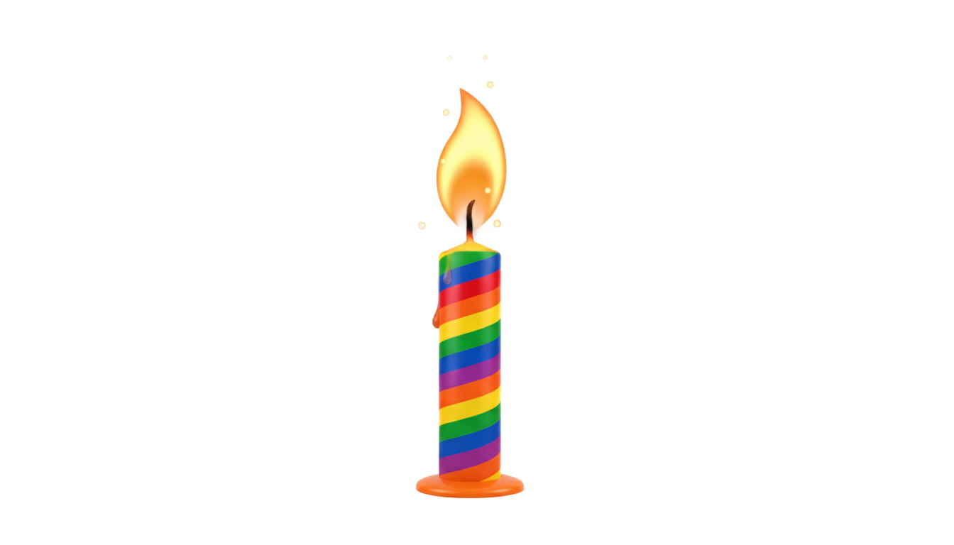 birthday candle gif png PNG transparent background