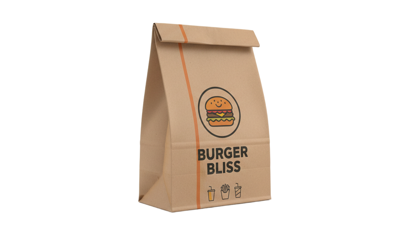 fast food bag png PNG transparent background