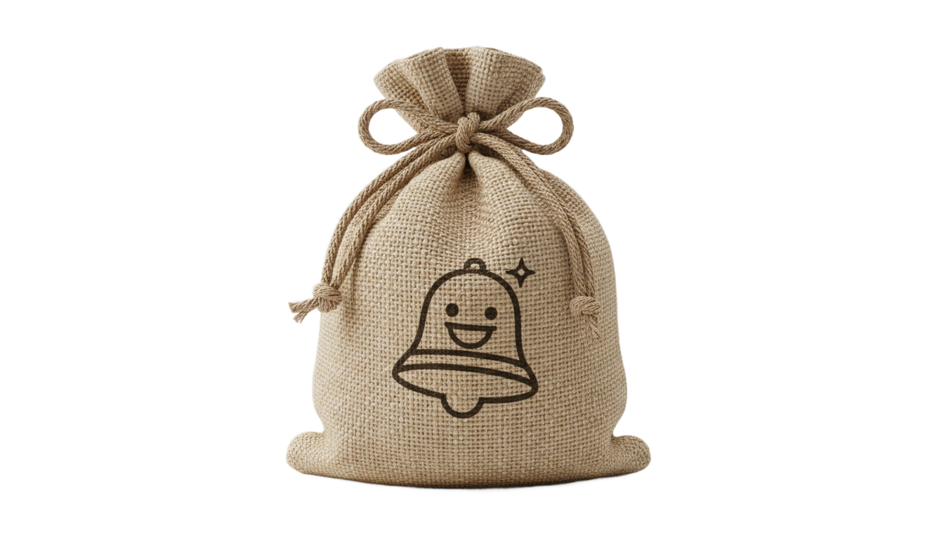 animal crossing bell bag png PNG transparent background