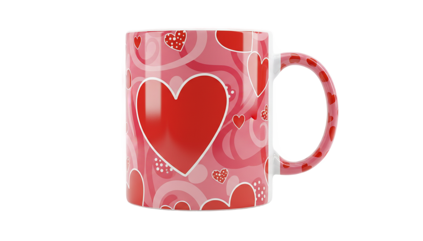 valentine mug png PNG transparent background
