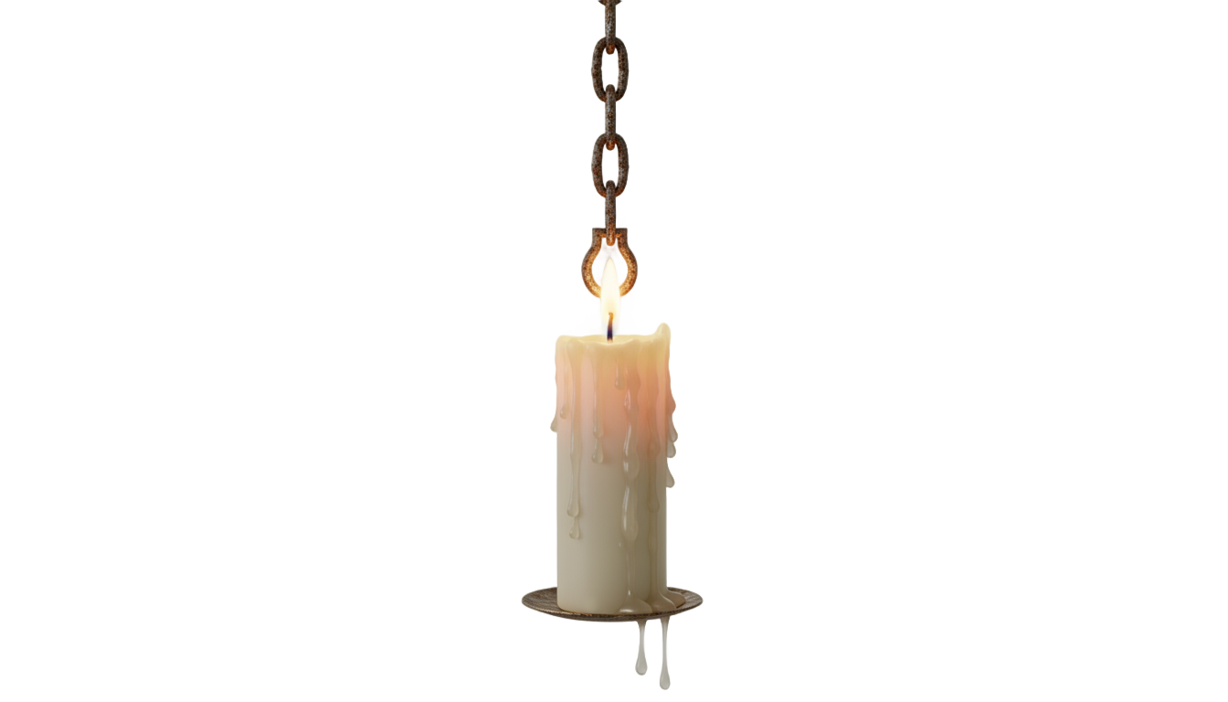 hanging candle png PNG transparent background