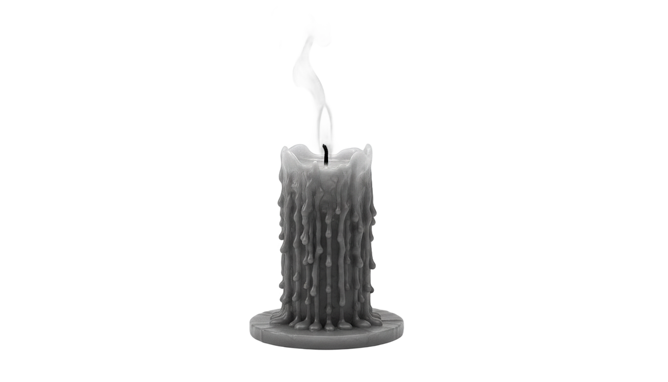 candle png black and white PNG transparent background