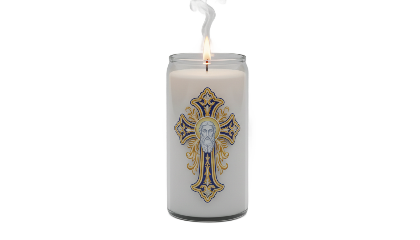 christian candle png PNG transparent background