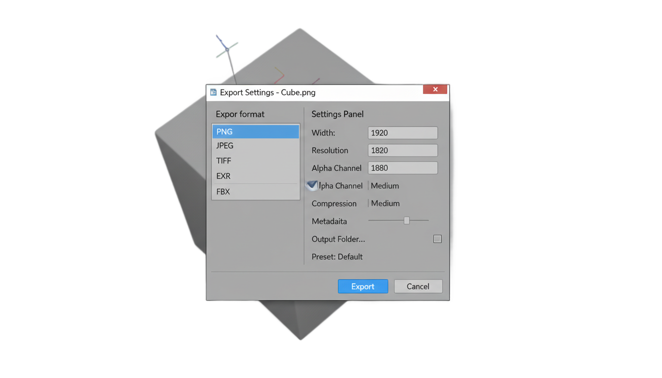 how to export blender to png PNG transparent background
