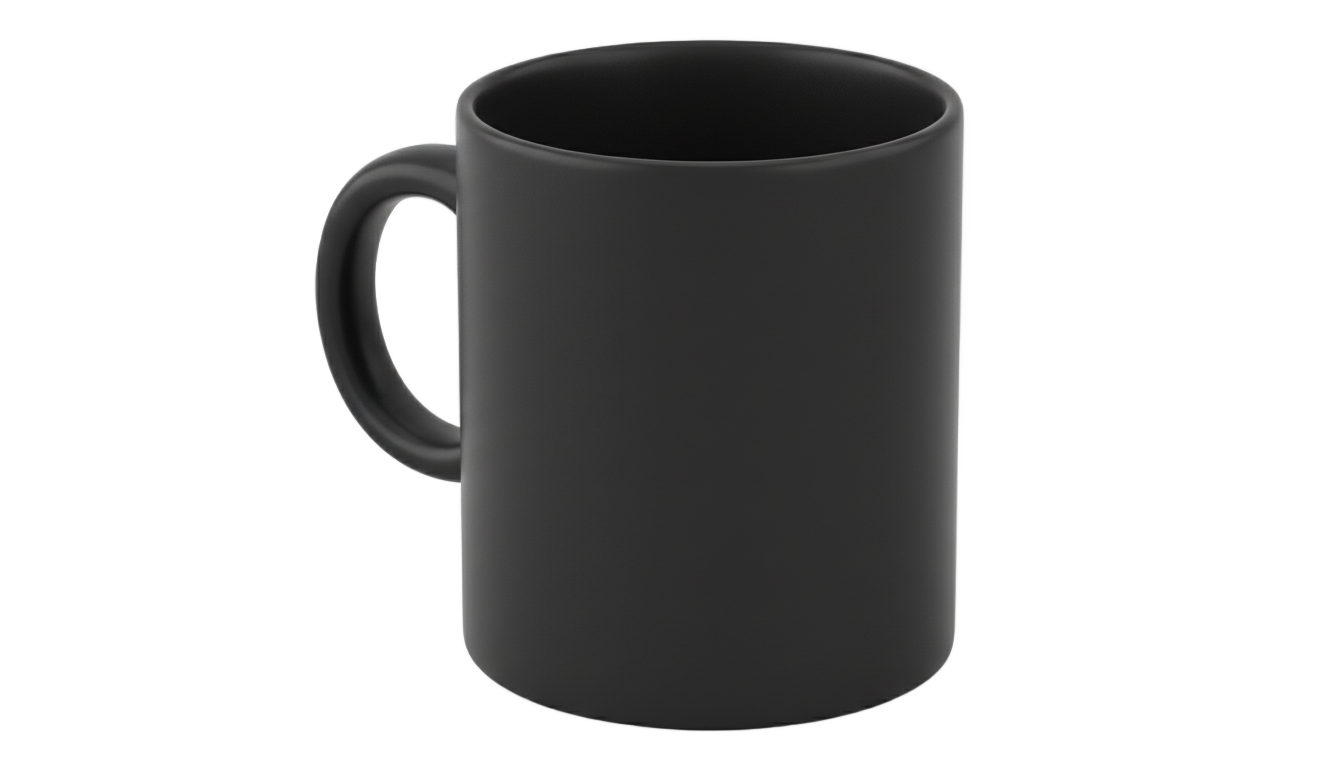 black coffee mug png PNG transparent background