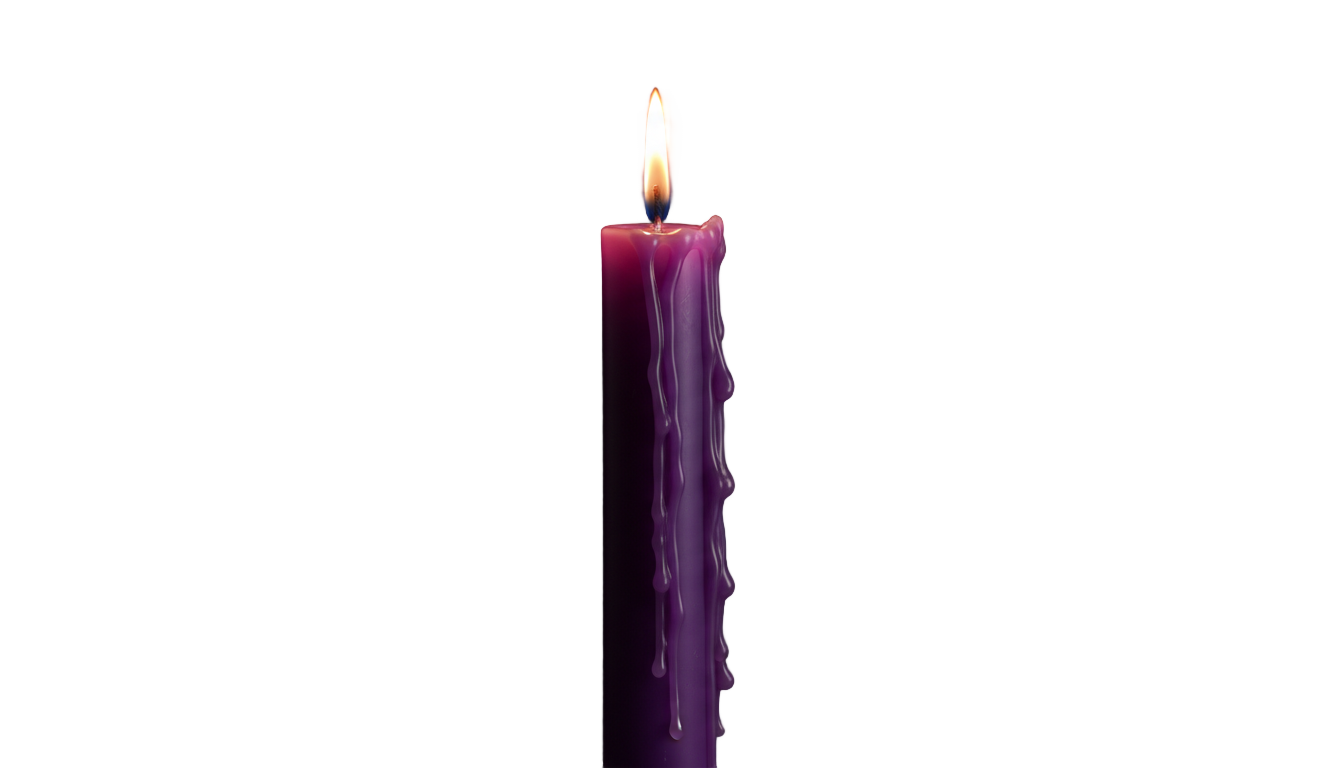 purple candle png PNG transparent background