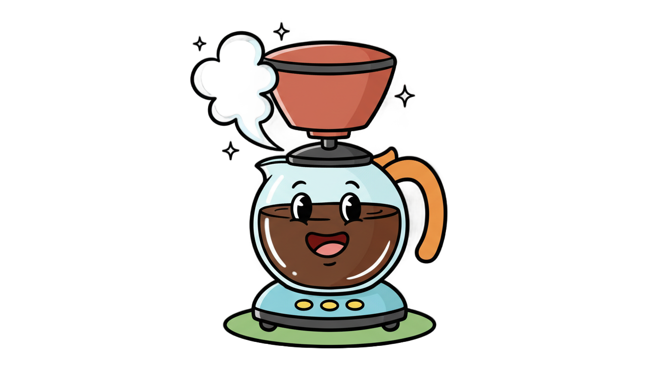 coffee maker cartoon png PNG transparent background