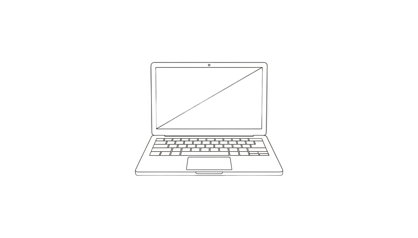 laptop outline png PNG transparent background
