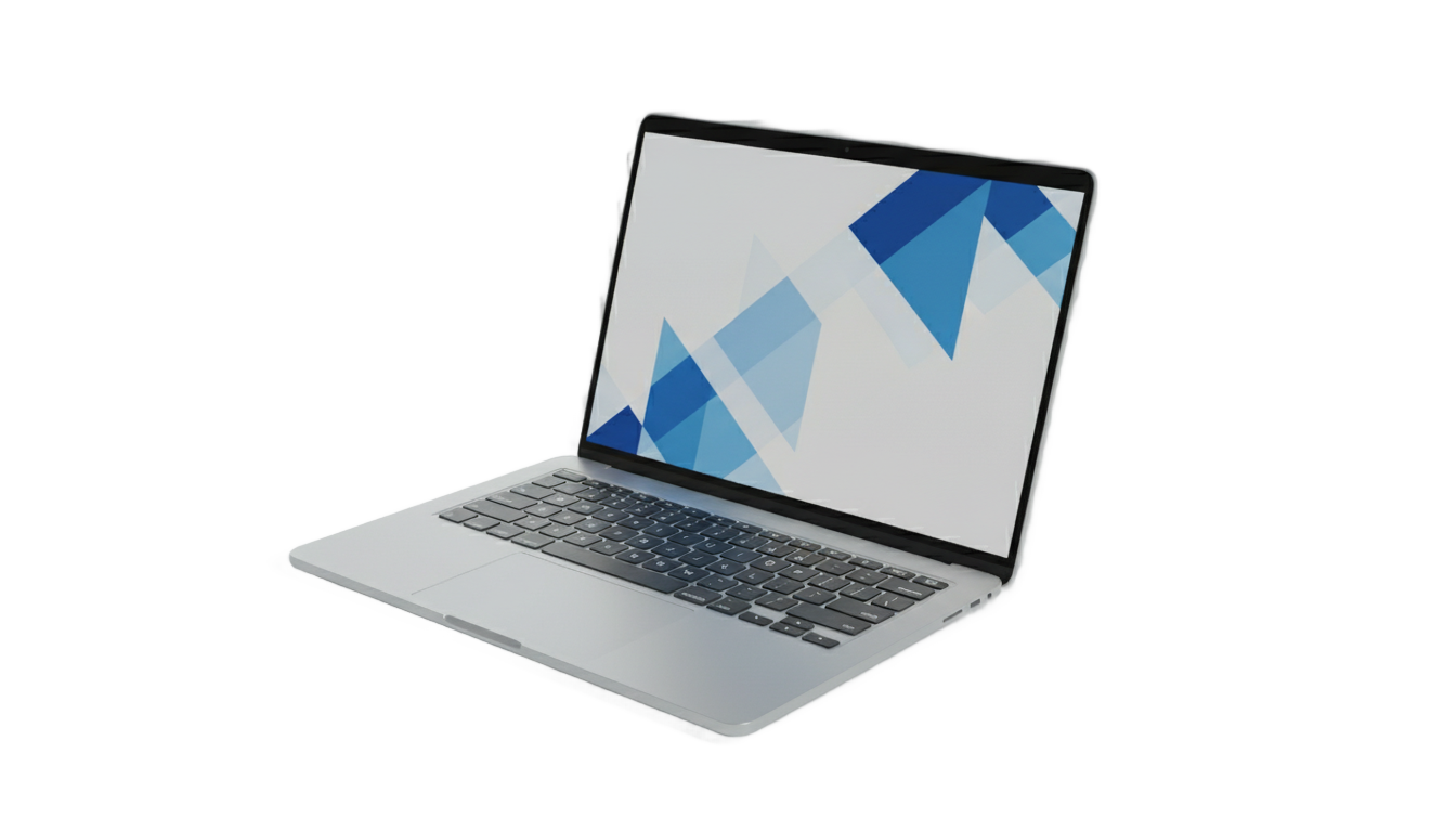 white laptop png PNG transparent background