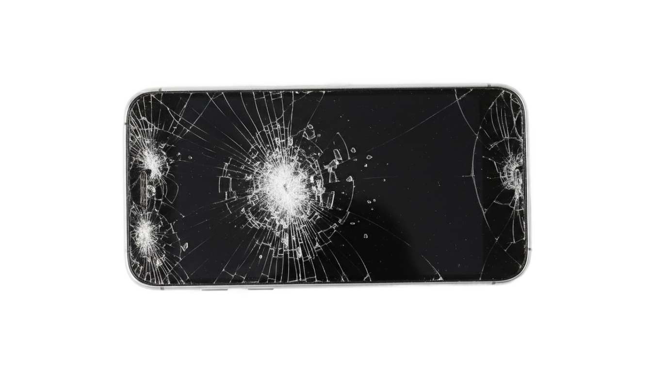 broken phone png PNG transparent background