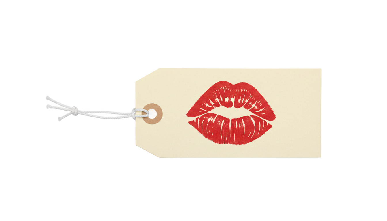 price tag kiss png PNG transparent background