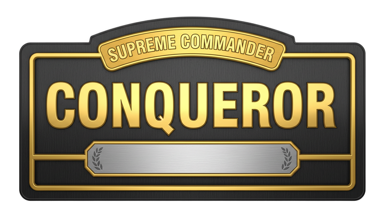conqueror name tag png PNG transparent background
