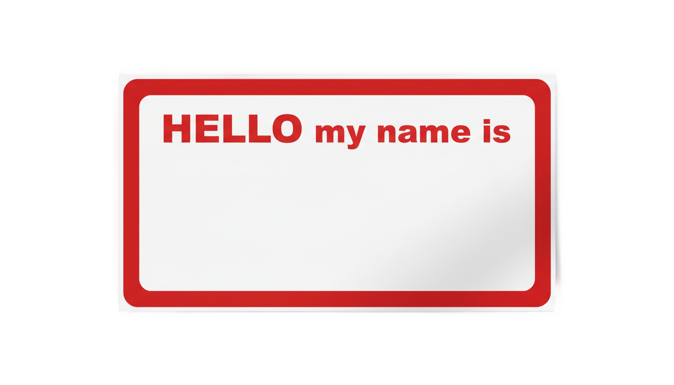 blank name tag png PNG transparent background