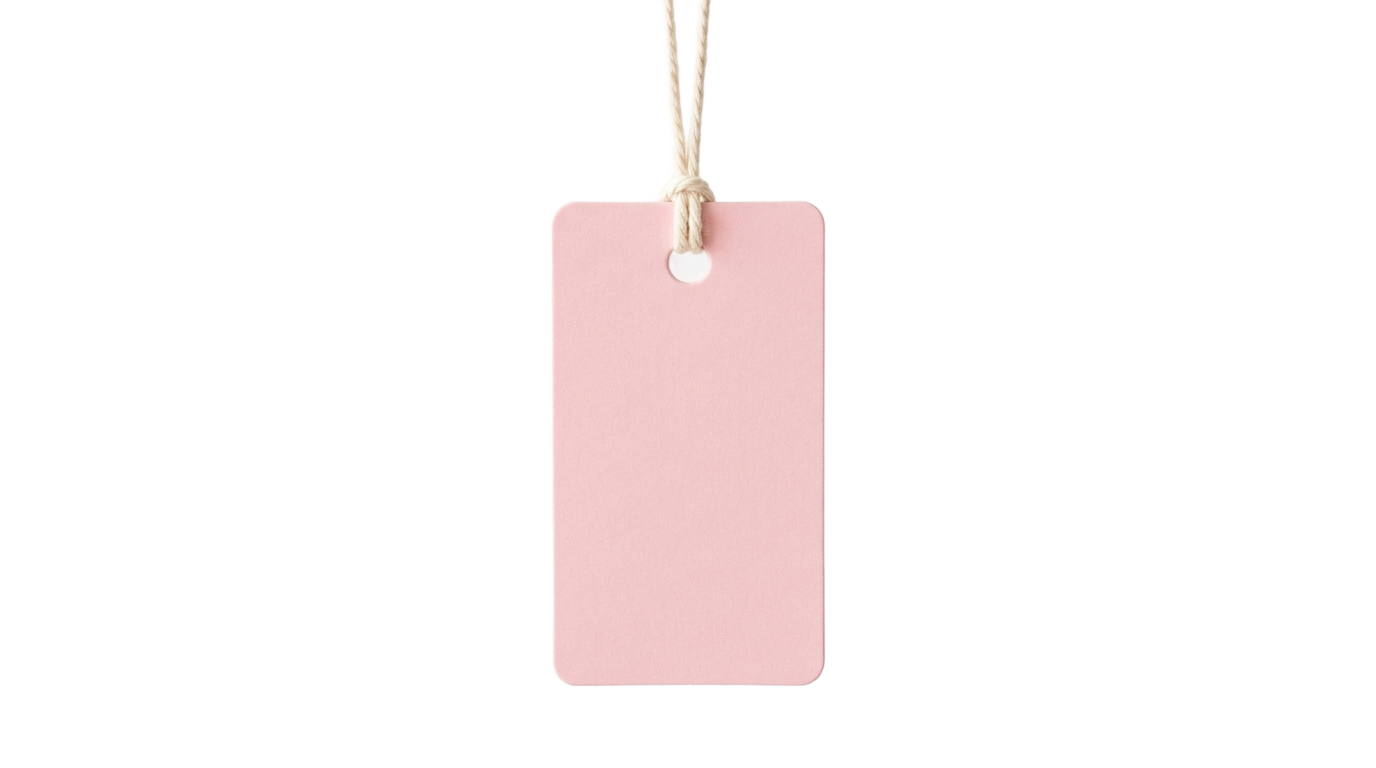 pink price tag png PNG transparent background