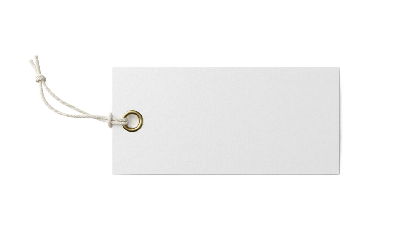 blank price tag png PNG transparent background