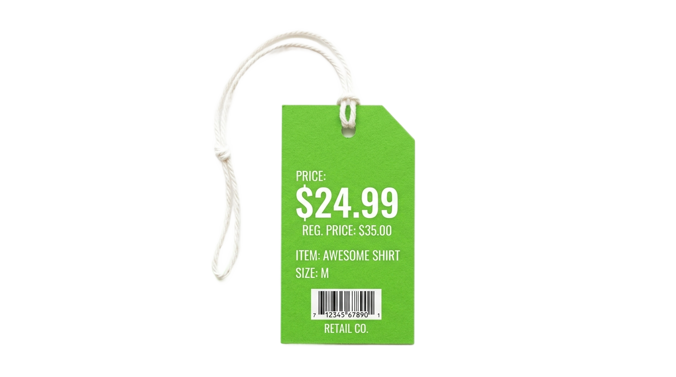 green price tag png PNG transparent background