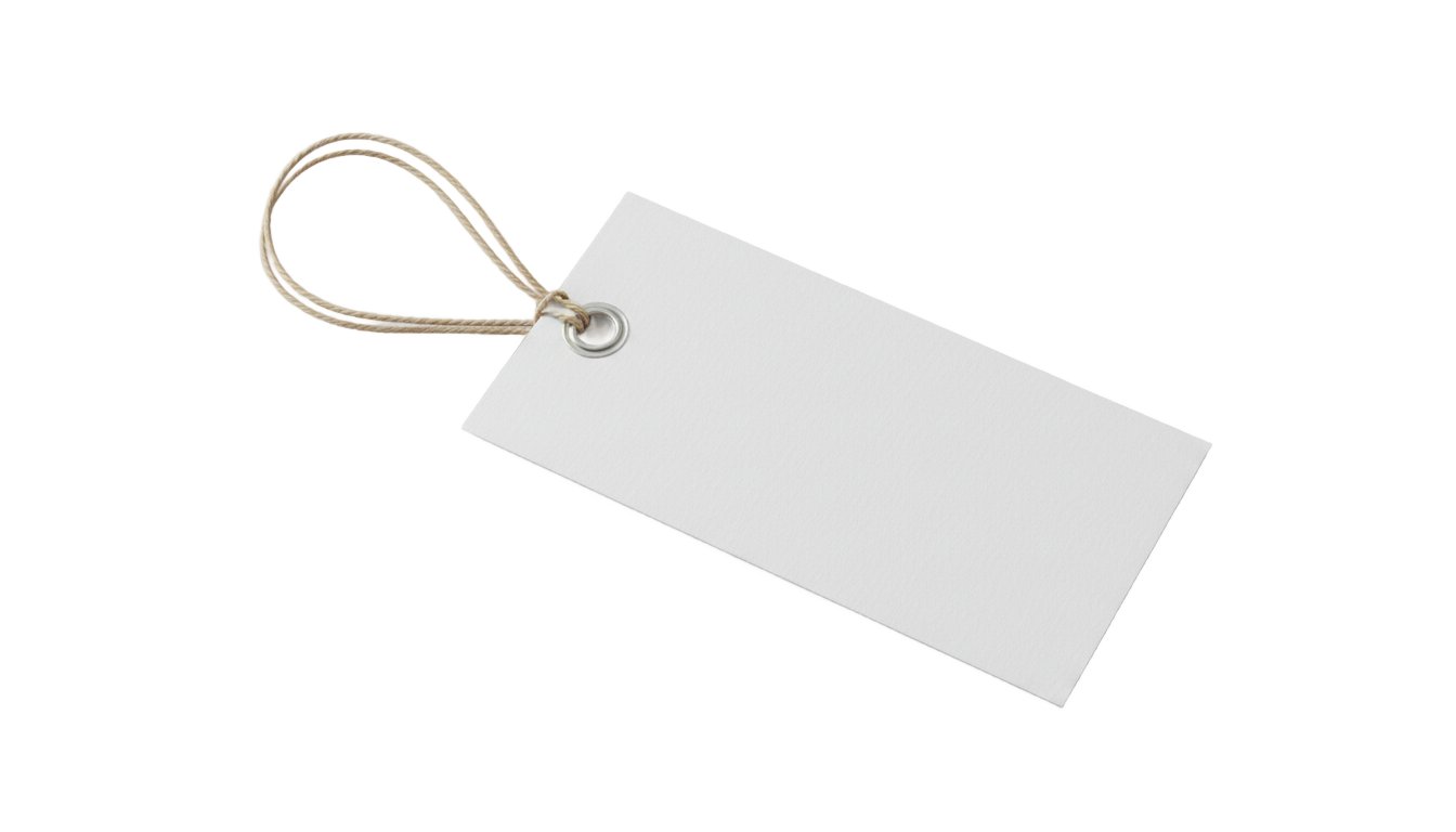 blank price tag png PNG transparent background