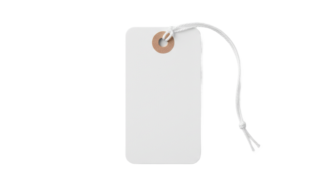 white price tag png PNG transparent background