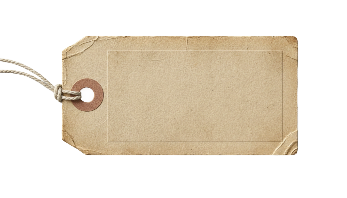 vintage price tag png PNG transparent background