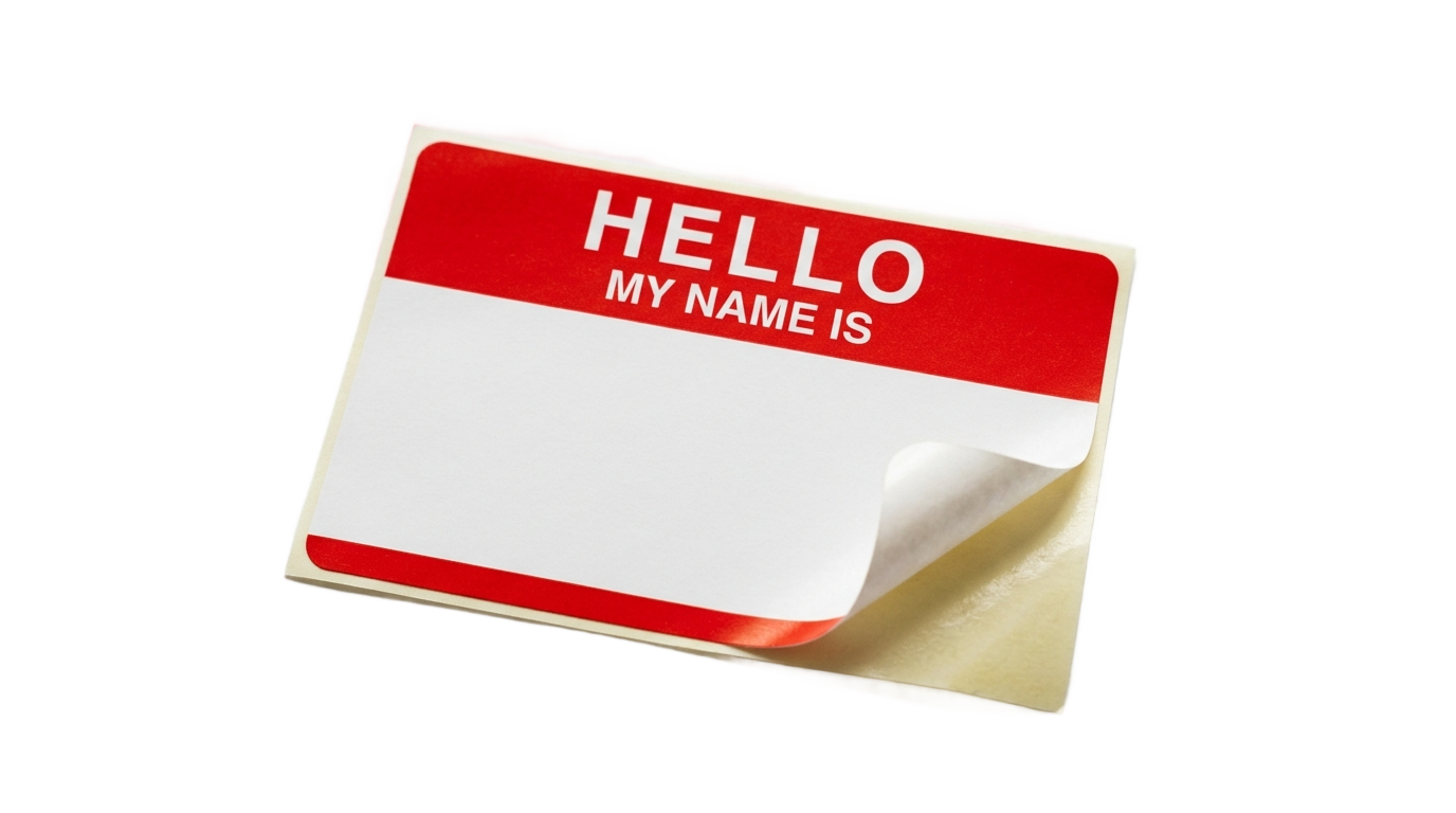 name tag sticker png PNG transparent background