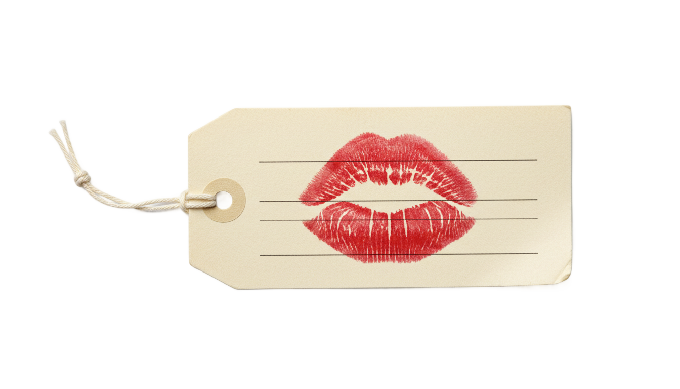 price tag kiss png PNG transparent background