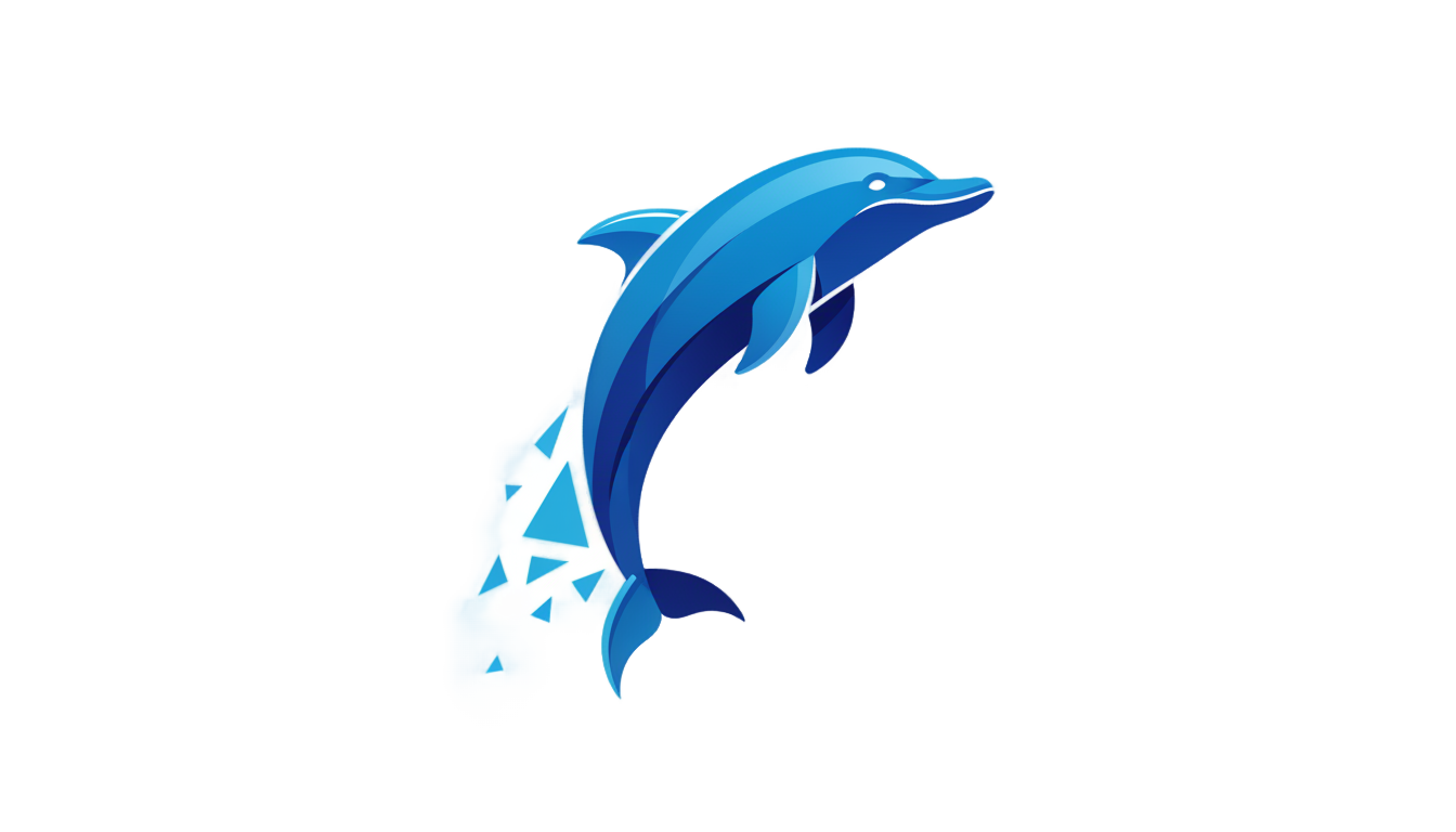 dolphin logo png PNG transparent background