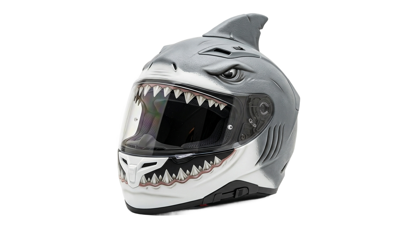shark helmet png PNG transparent background