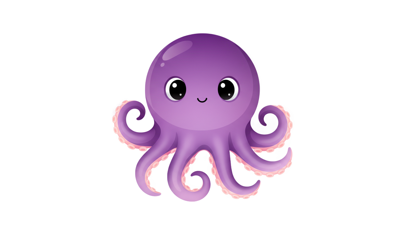 octopus emoji png PNG transparent background