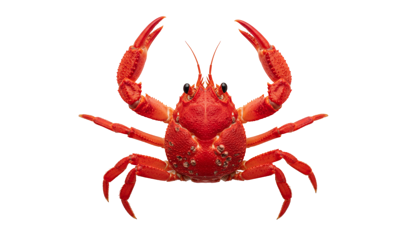 red crab png PNG transparent background