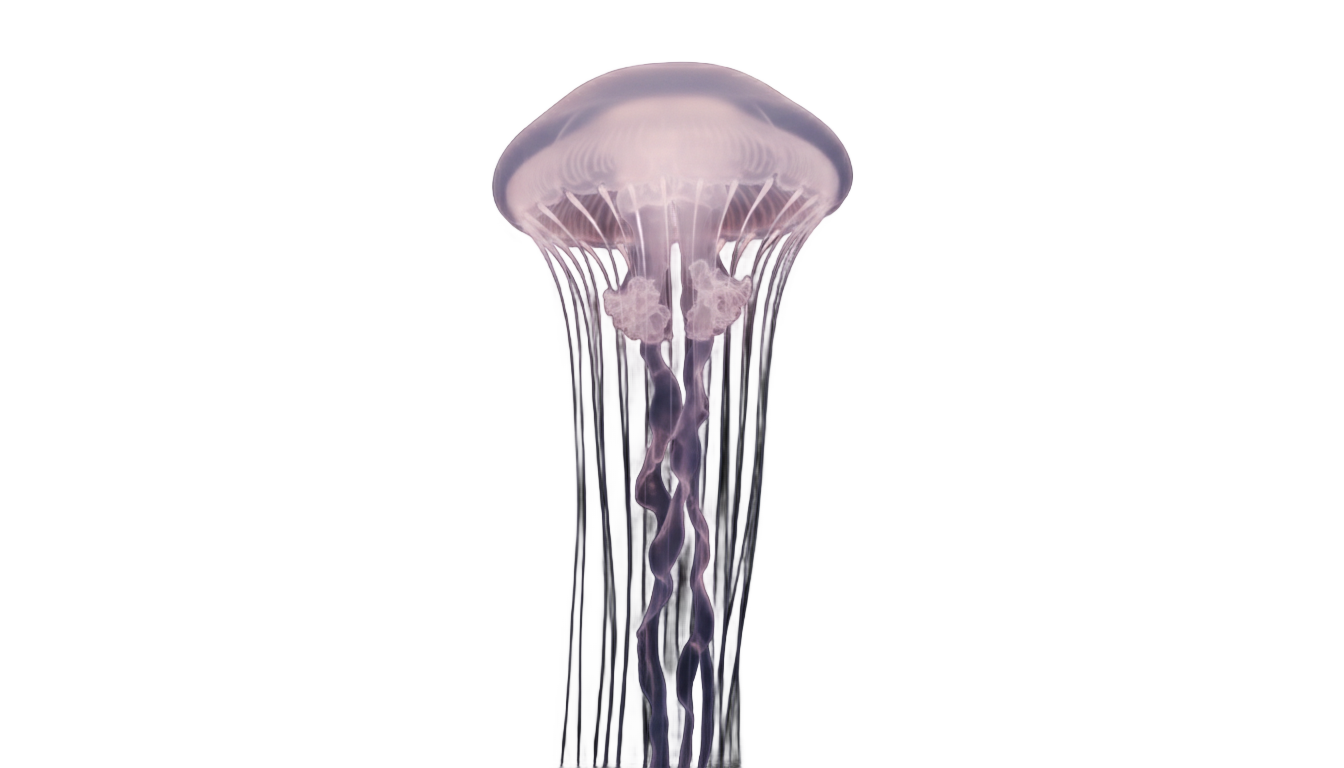 pink jellyfish png PNG transparent background