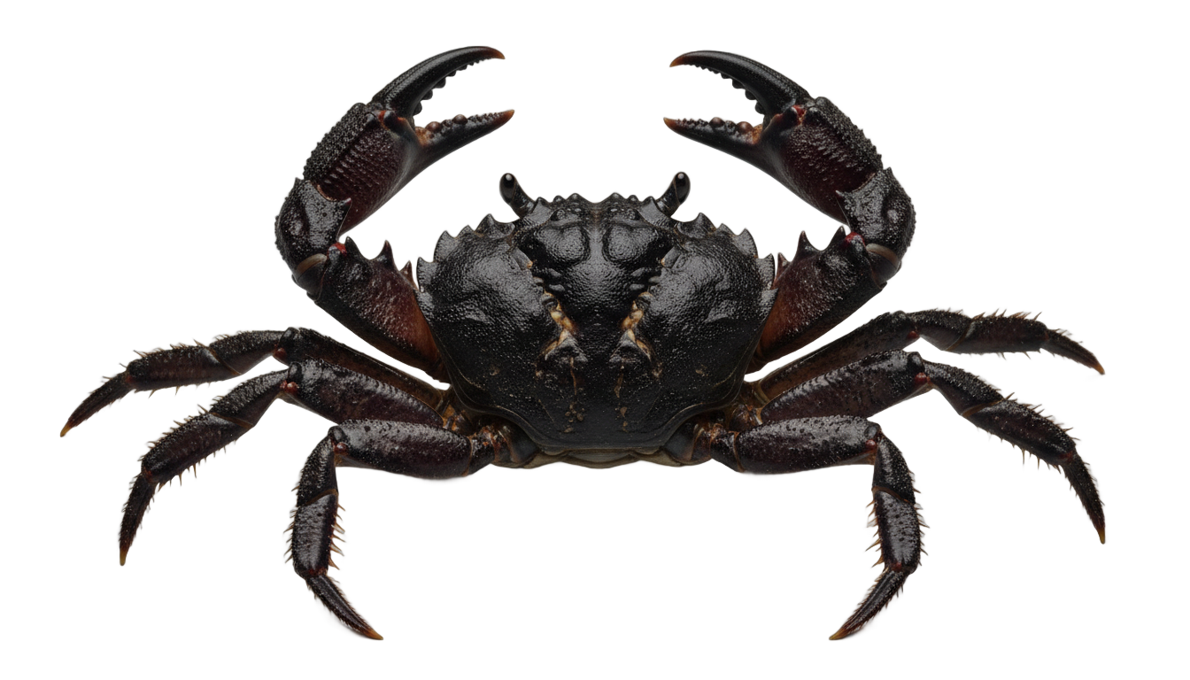 black crab png PNG transparent background
