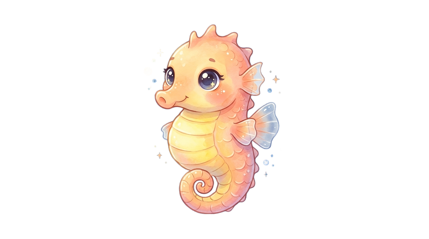 cute seahorse clipart png PNG transparent background