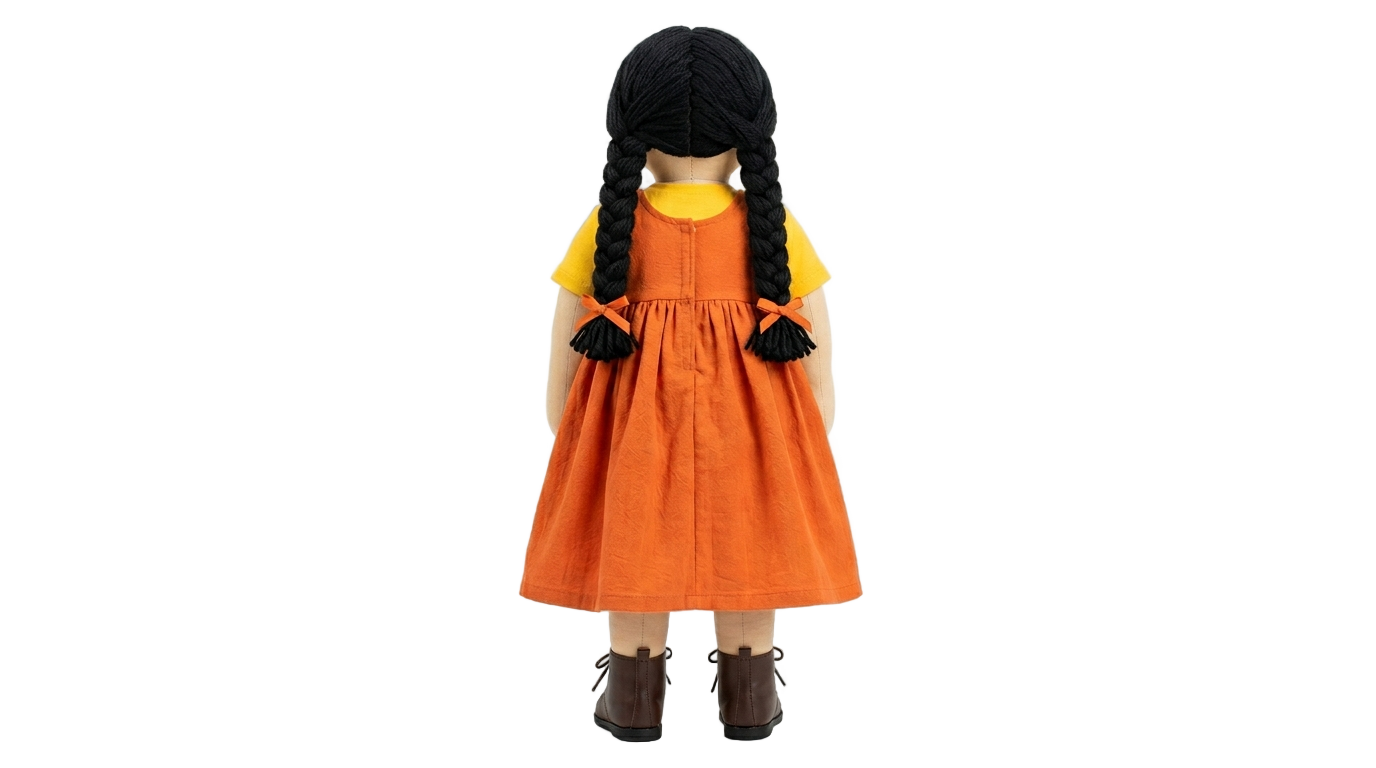 squid game doll png back PNG transparent background