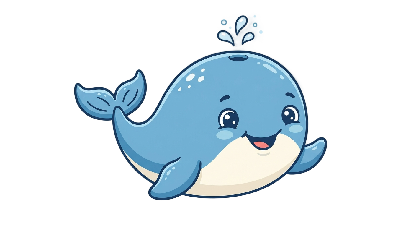 cute whale clipart png PNG transparent background