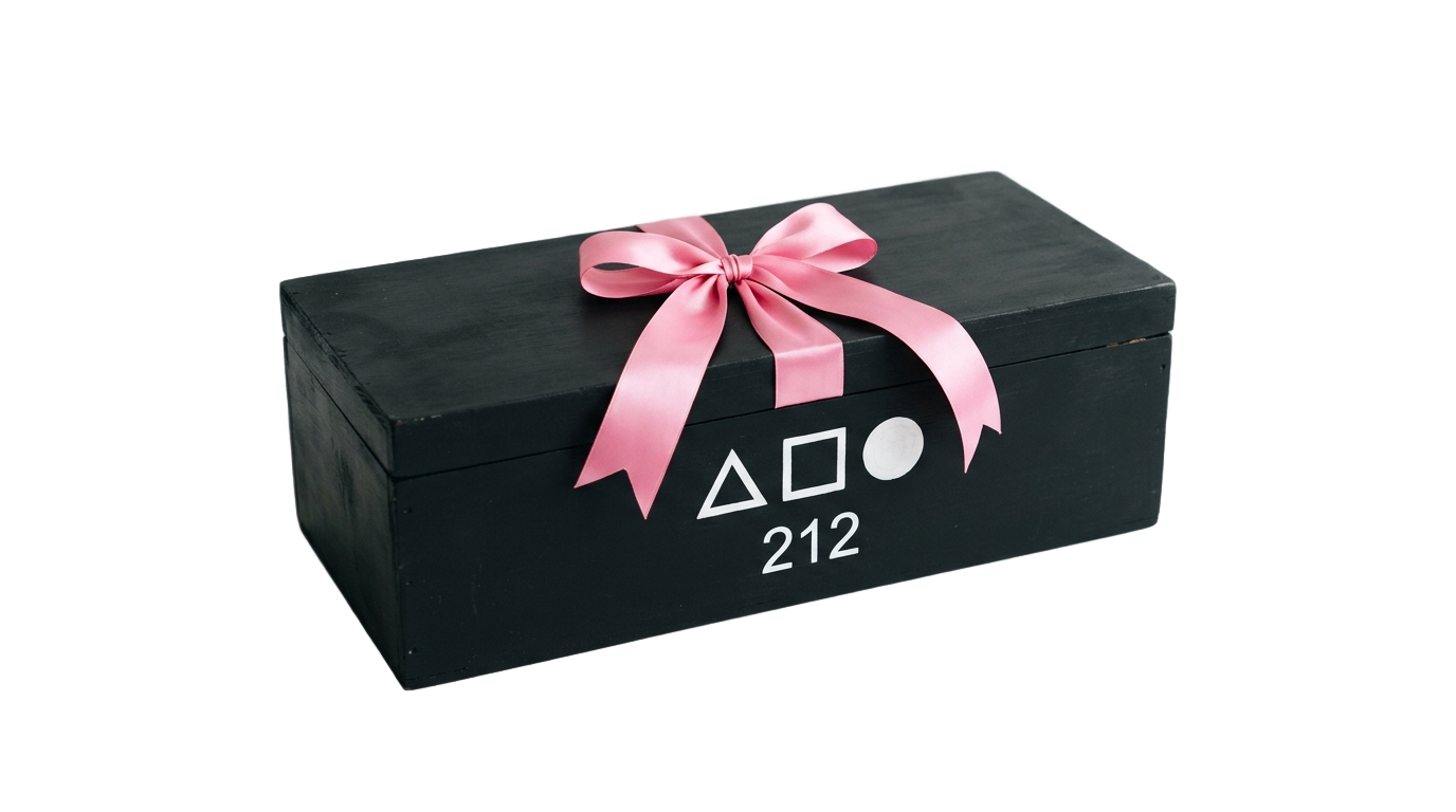 squid game coffin box png PNG transparent background