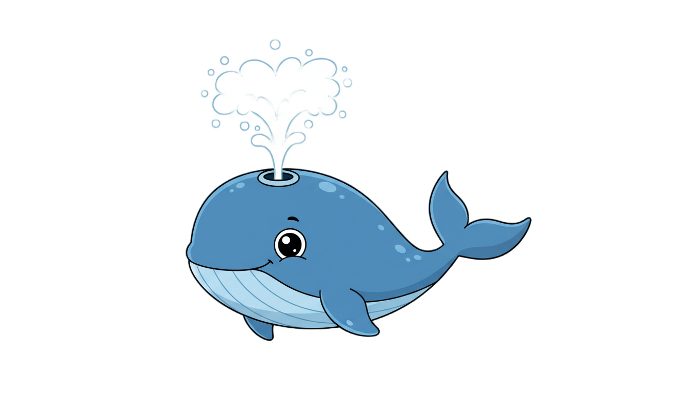 whale cartoon png PNG transparent background