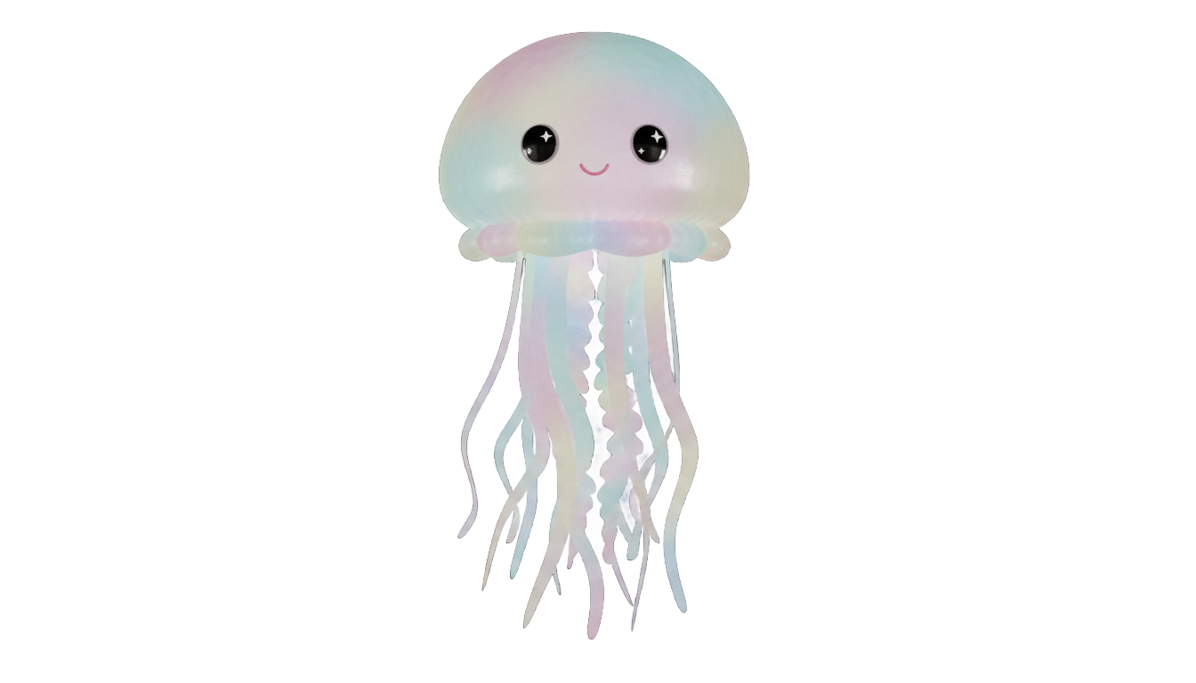 cute jellyfish png PNG transparent background