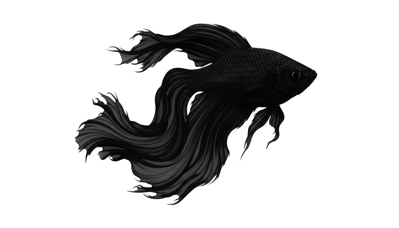 black fish png PNG transparent background