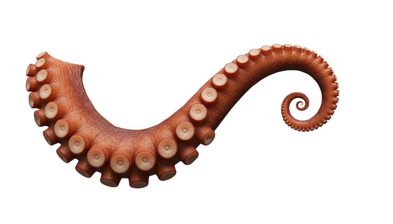 octopus tentacle png PNG transparent background