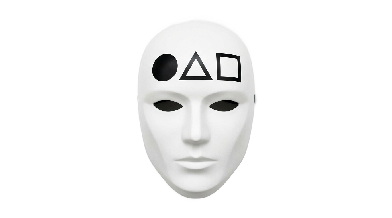 squid game face png PNG transparent background