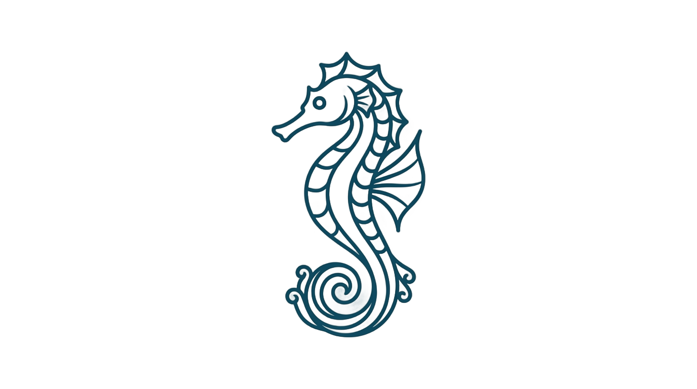 seahorse logo png PNG transparent background