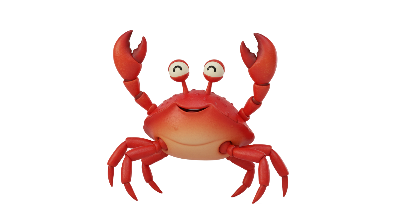 crab dancing gif png PNG transparent background