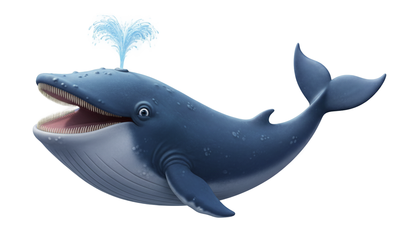 blue whale cartoon png PNG transparent background