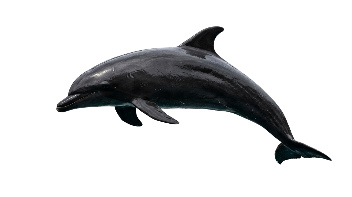 black dolphin png PNG transparent background