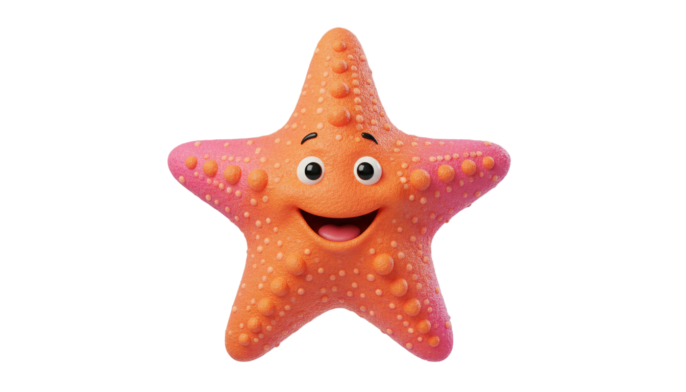 starfish cartoon png PNG transparent background