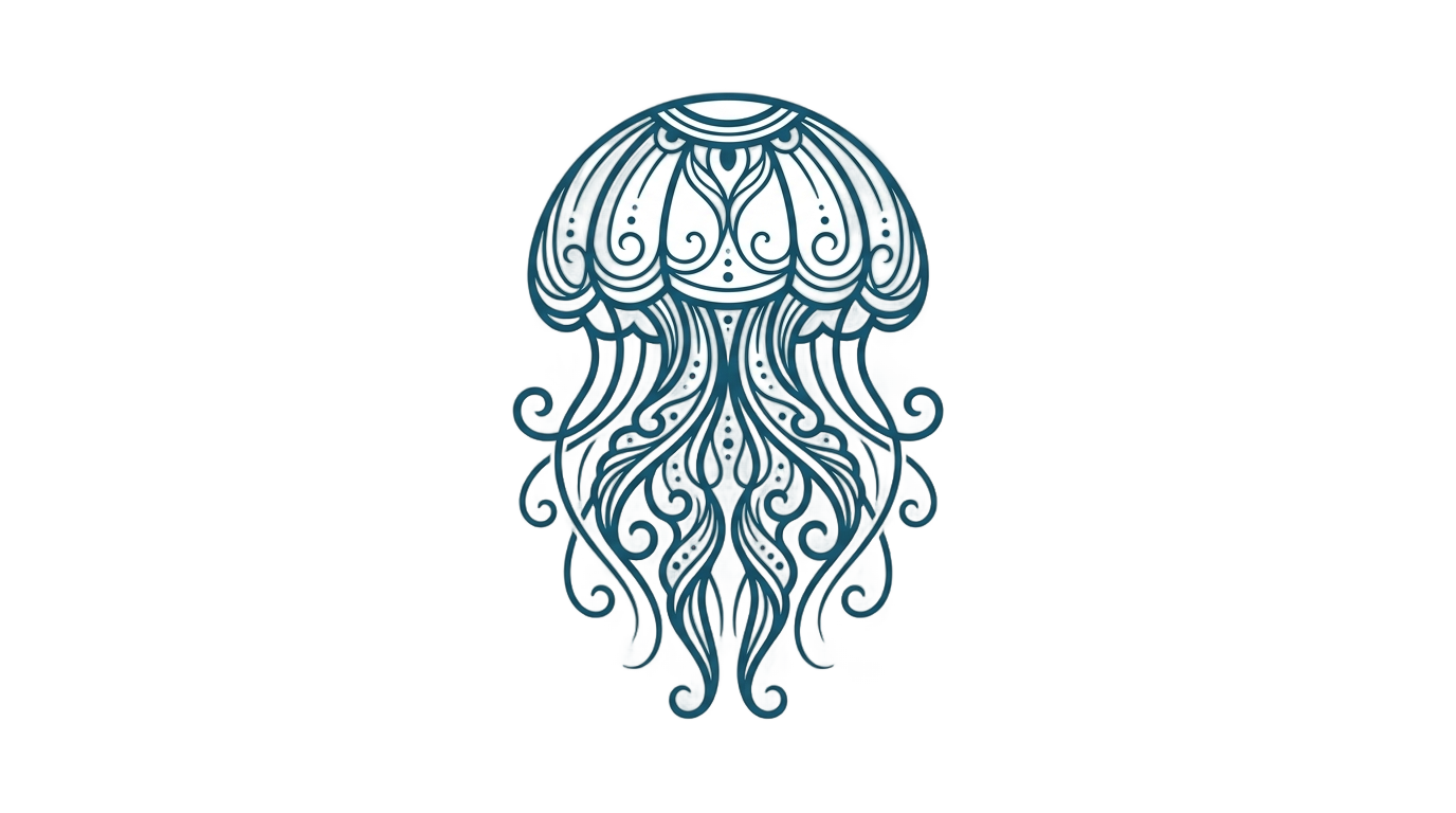 jellyfish logo png PNG transparent background