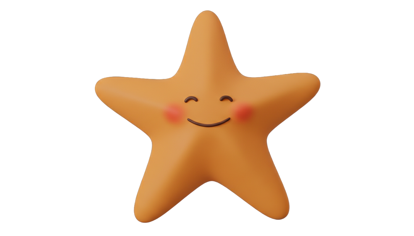 cute starfish png PNG transparent background