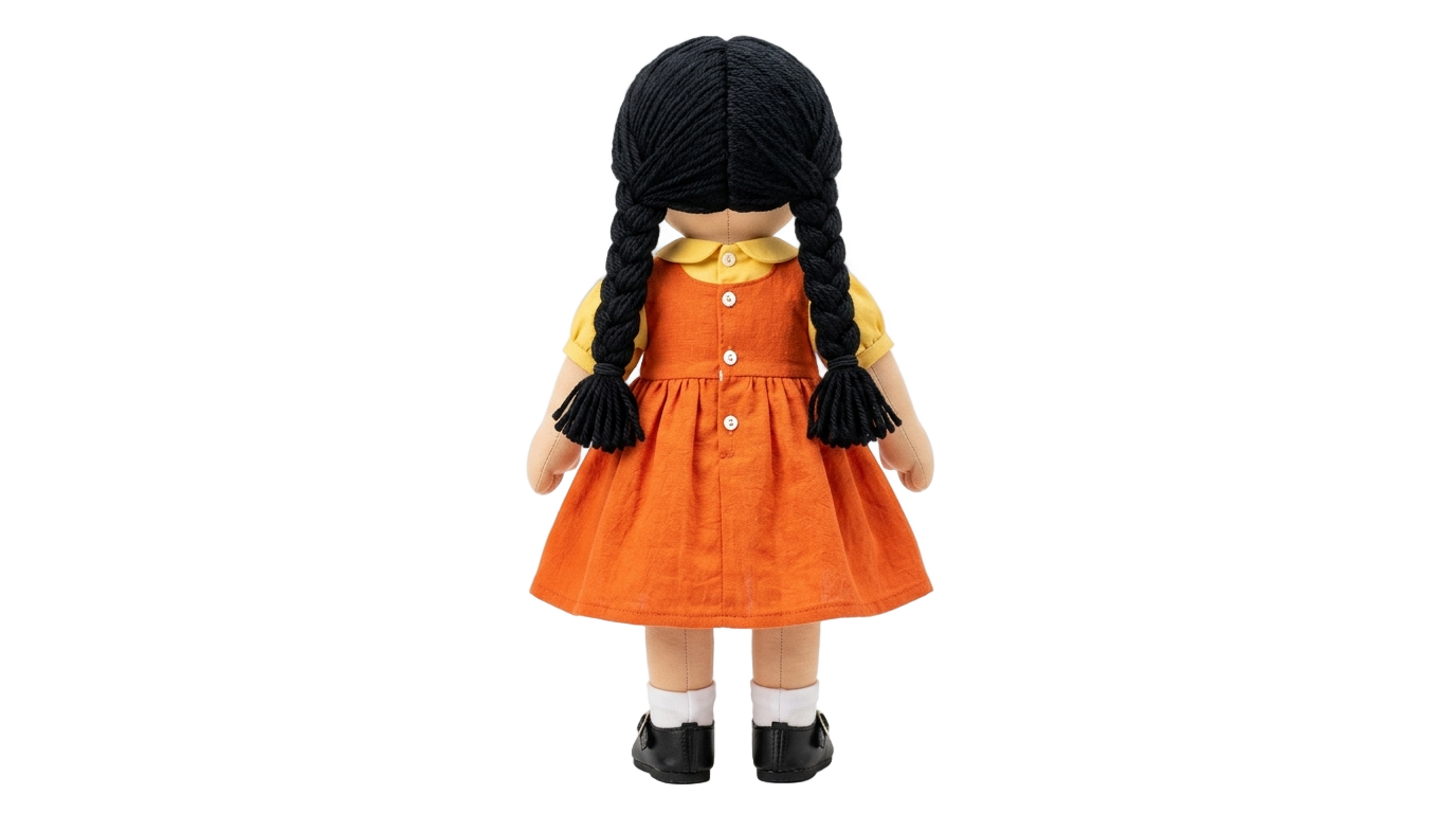 squid game doll png back PNG transparent background