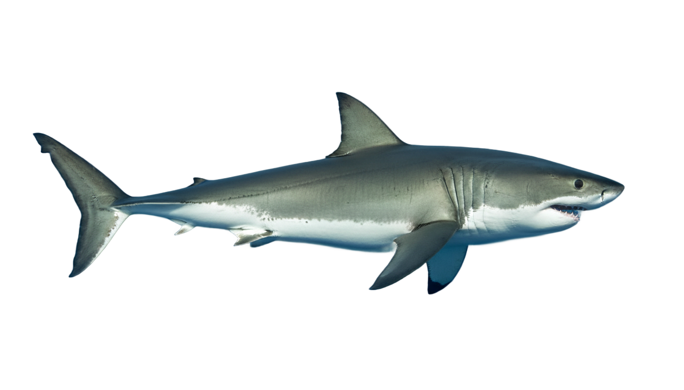 great white shark png PNG transparent background